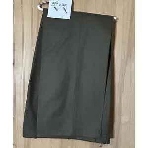 Monsieur by Givenchy Medium Brown Wool Dress Pleated Trousers 34 x 30